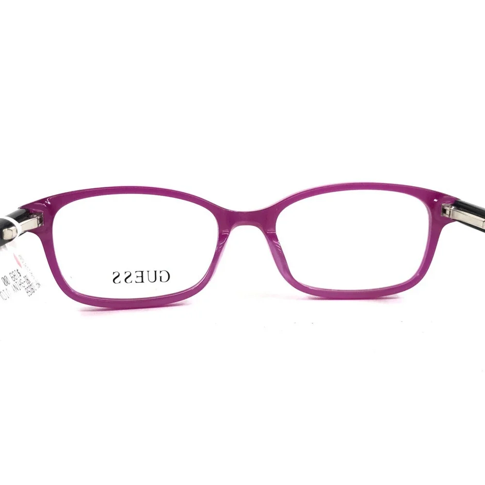 Guess Kids Eyeglasses Frame GU9158 081 Shiny Violet Rectangle Full Rim 46-15-130
